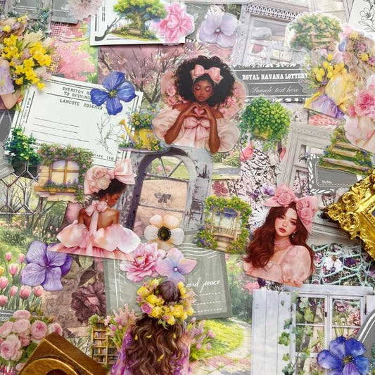 Pastel Spring Ephemera Mystery Kit 115PCS