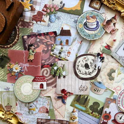 Country Story Ephemera Mystery Kit 100PCS