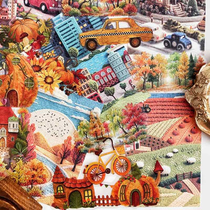 Autumn Journey Ephemera Mystery Kit 60PCS