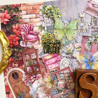Dreamy Living Ephemera Mystery Kit 105PCS