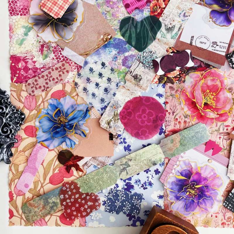 Multi Petal Ephemera Mystery Kit 70PCS