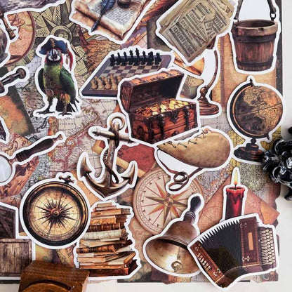 Old Voyage Ephemera Mystery Kit 90PCS