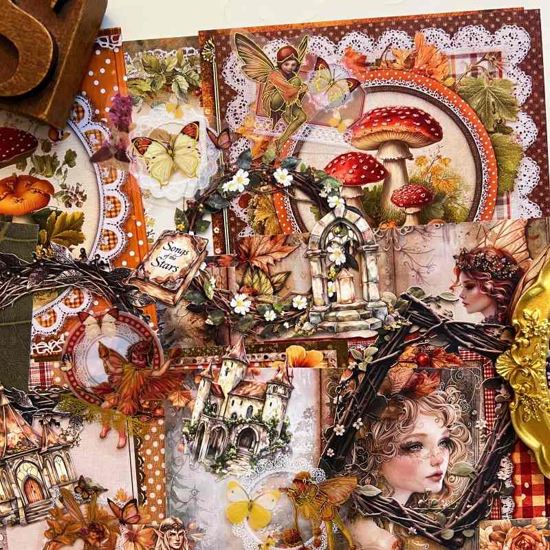 Pixie Glow Ephemera Mystery Kit 80PCS