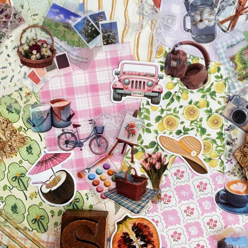 Picnic Palette Ephemera Mystery Kit 110PCS