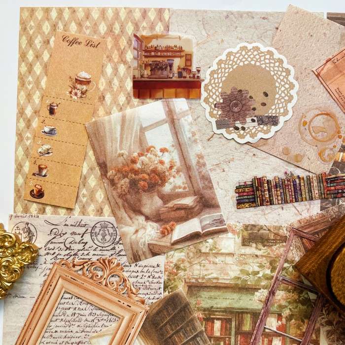 Scented Study Ephemera Kit 50PCS