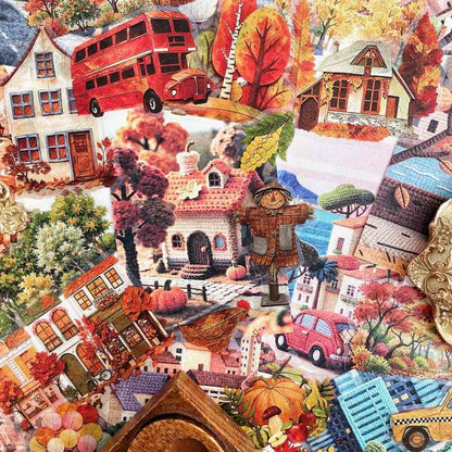 Autumn Journey Ephemera Mystery Kit 60PCS