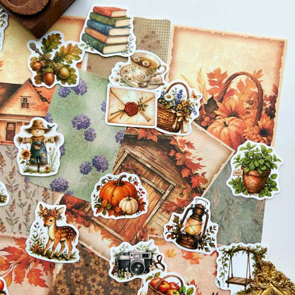 Harvest Grove Ephemera Mystery Kit 80PCS