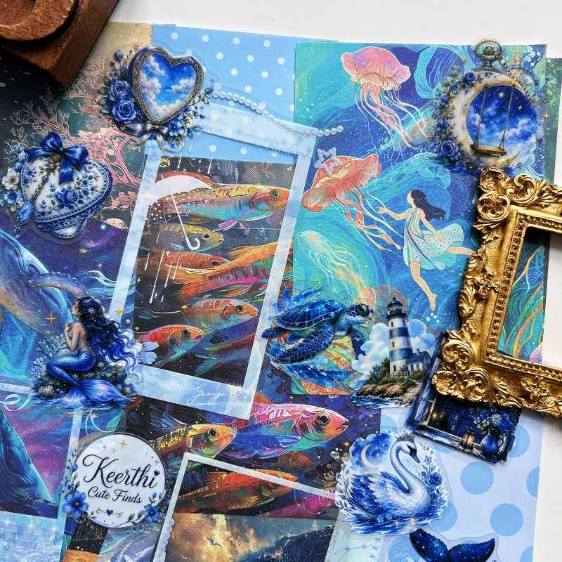 Sea Illusion Ephemera Mystery Kit 90PCS