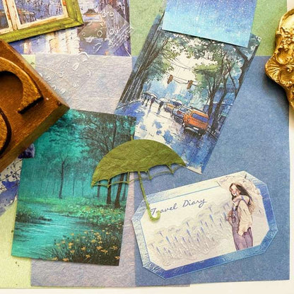 Rainy Mood Ephemera Kit 50PCS