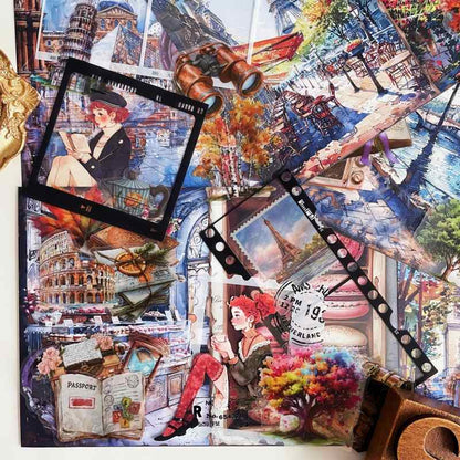 Parisian September Ephemera Mystery Kit 80PCS