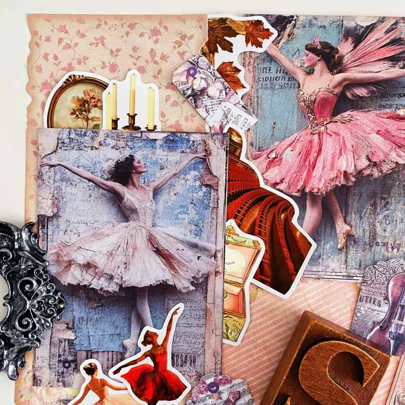 Ballet on Paper Ephemera Mystery Kit 80PCS