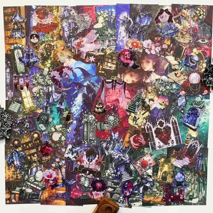 Gothic Banquet Ephemera Kit 120PCS