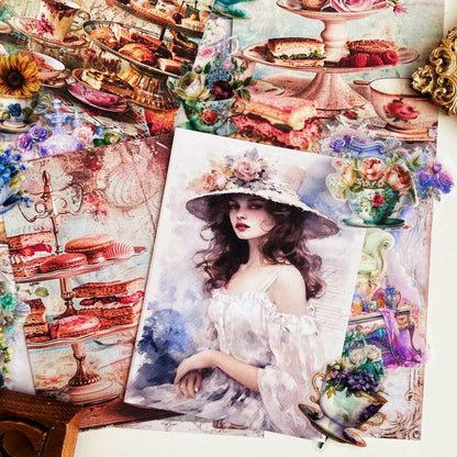 Sweet Afternoon Ephemera Mystery Kit 70PCS
