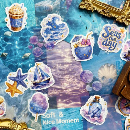 Coastal Daydream Ephemera Mystery Kit 70PCS