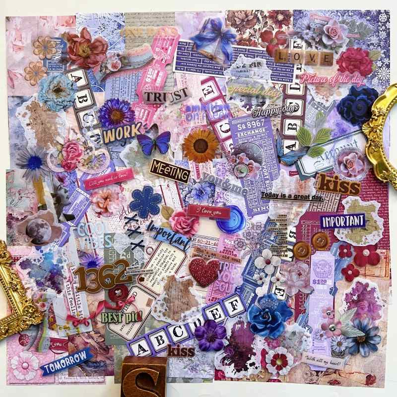 Lost Garden Ephemera Mystery Kit 135PCS