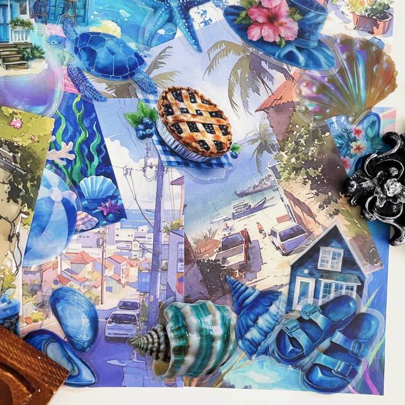 Summer Coast Ephemera Mystery Kit 85PCS