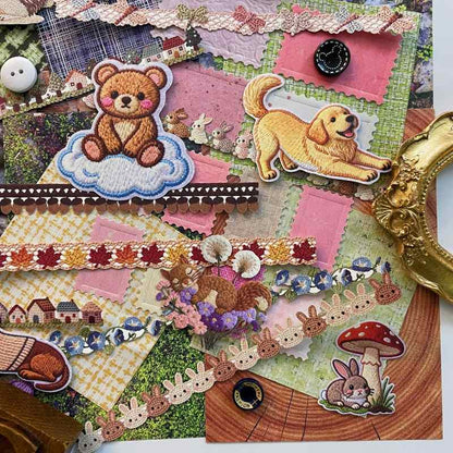 Forest Weave Ephemera Mystery Kit 110PCS