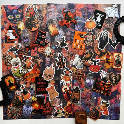 Creepy Eve Ephemera Mystery Kit 100PCS