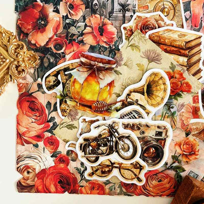 Crimson Harvest Ephemera Mystery Kit 95PCS