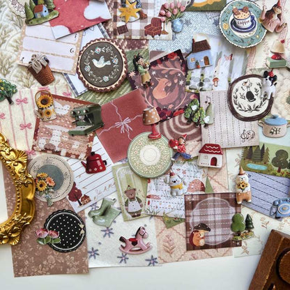Country Story Ephemera Mystery Kit 100PCS