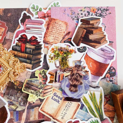 Book Hour Ephemera Mystery Kit 90PCS