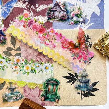 Scented Retreat Ephemera Mystery Kit 60PCS