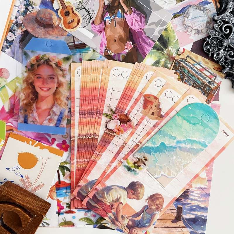 Island Holiday Ephemera Kit 155PCS