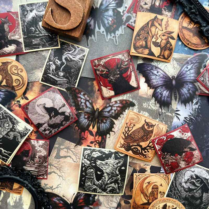 Darkwood Forest Ephemera Mystery Kit 70PCS