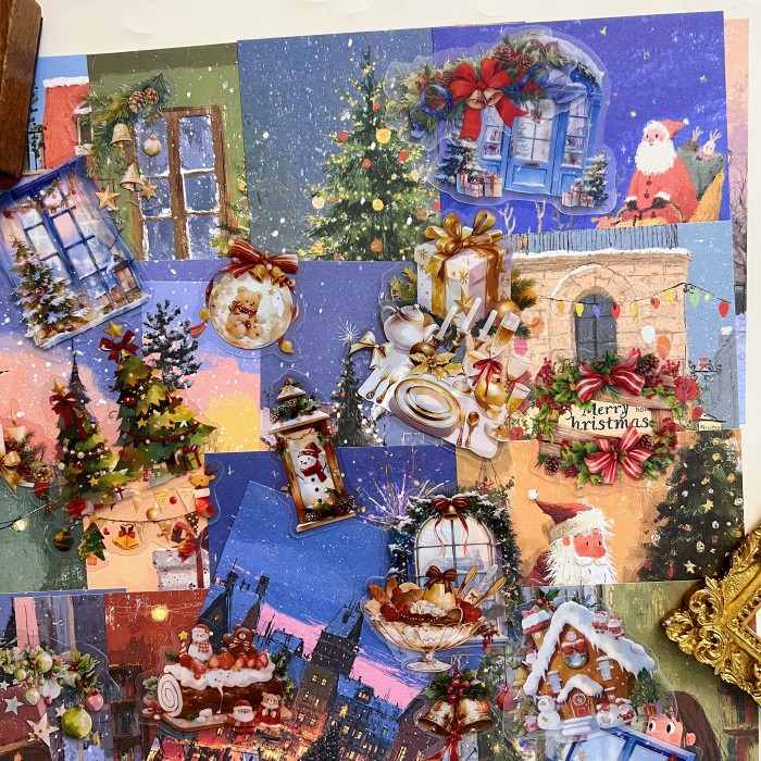Noel Moment Ephemera Mystery Kit 120PCS