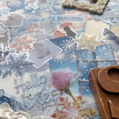 Winter Vibes Ephemera Mystery Kit 95PCS