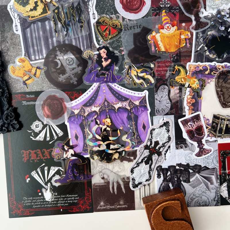 Phantom Carnival Ephemera Mystery Kit 65PCS