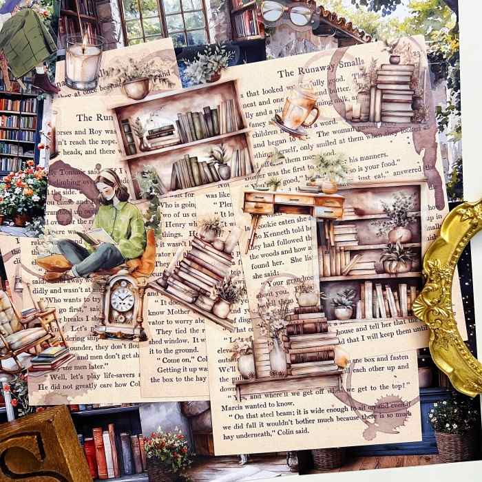Gentle Study Ephemera Mystery Kit 85PCS