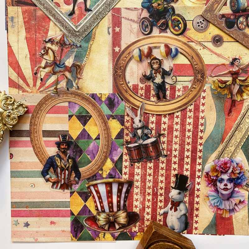 Circus Party Ephemera Mystery Kit 80PCS