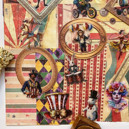 Circus Party Ephemera Mystery Kit 80PCS