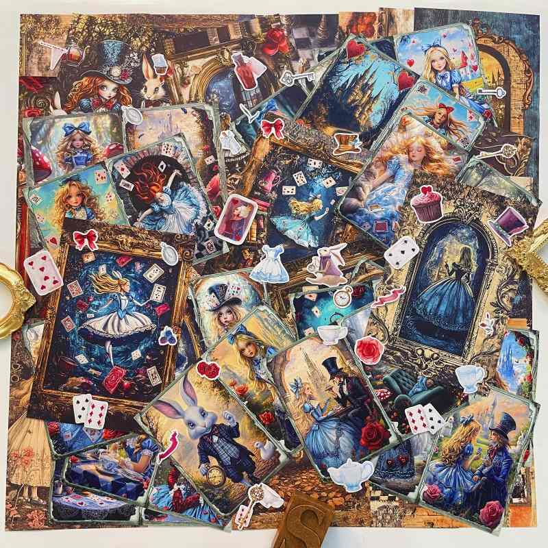 Curious Alice Ephemera Mystery Kit 75PCS