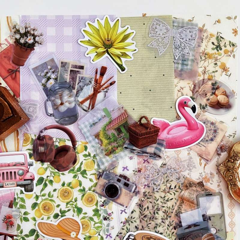 Picnic Palette Ephemera Mystery Kit 110PCS