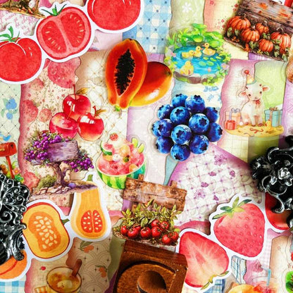 Fruit Garden Ephemera Mystery Kit 70PCS