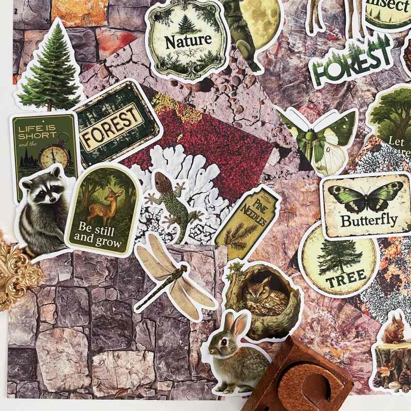 Wild Nature Ephemera Mystery Kit 70PCS