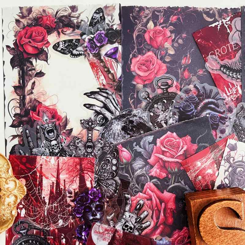 Gothic Blood Ephemera Mystery Kit 95PCS