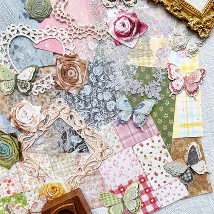 Patchwork Lace Ephemera Mystery Kit 95PCS