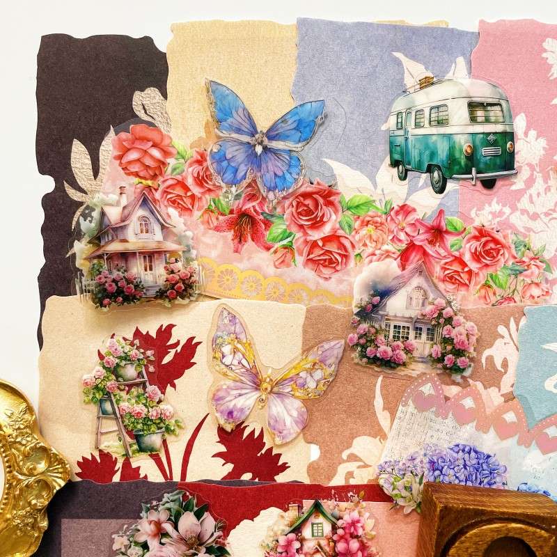 Scented Retreat Ephemera Mystery Kit 60PCS