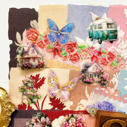 Scented Retreat Ephemera Mystery Kit 60PCS