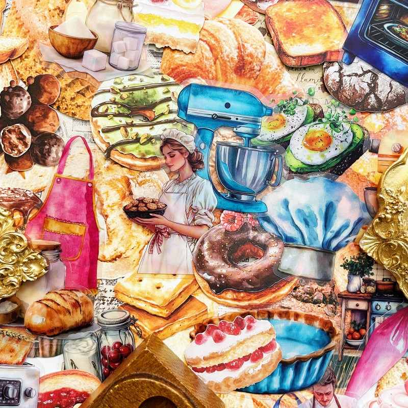 In Baking Mood Ephemera Mystery Kit 120PCS