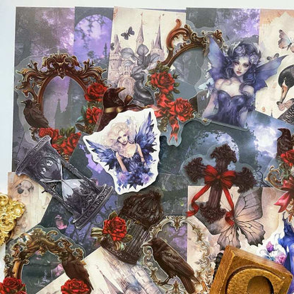 Cursed Rose Ephemera Mystery Kit 60PCS