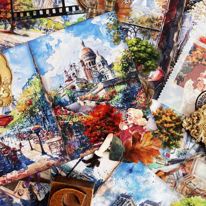 Parisian September Ephemera Mystery Kit 80PCS