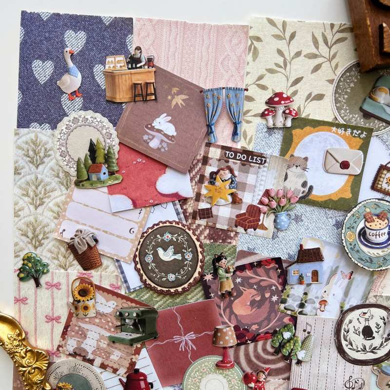 Country Story Ephemera Mystery Kit 100PCS