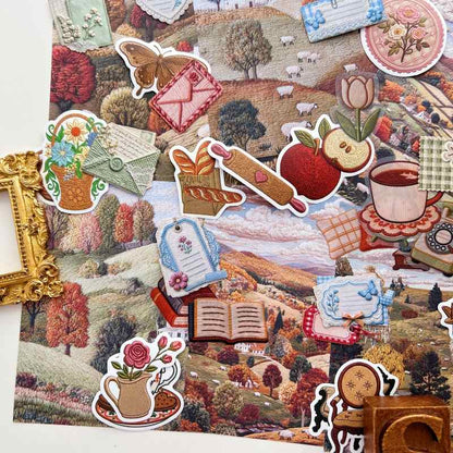 Woven Pasture Ephemera Mystery Kit 75PCS
