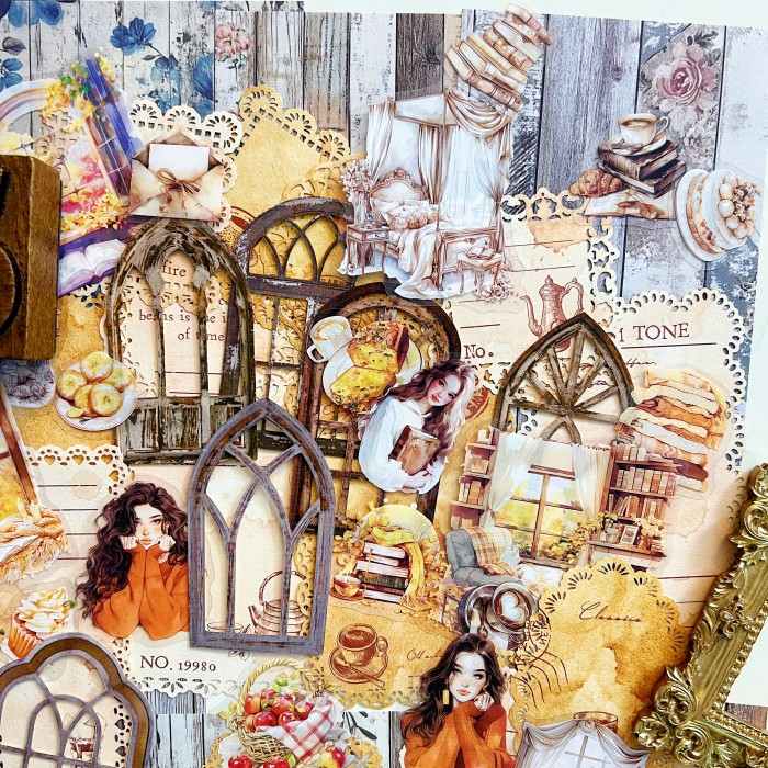 Lazy Beans Ephemera Mystery Kit 80PCS