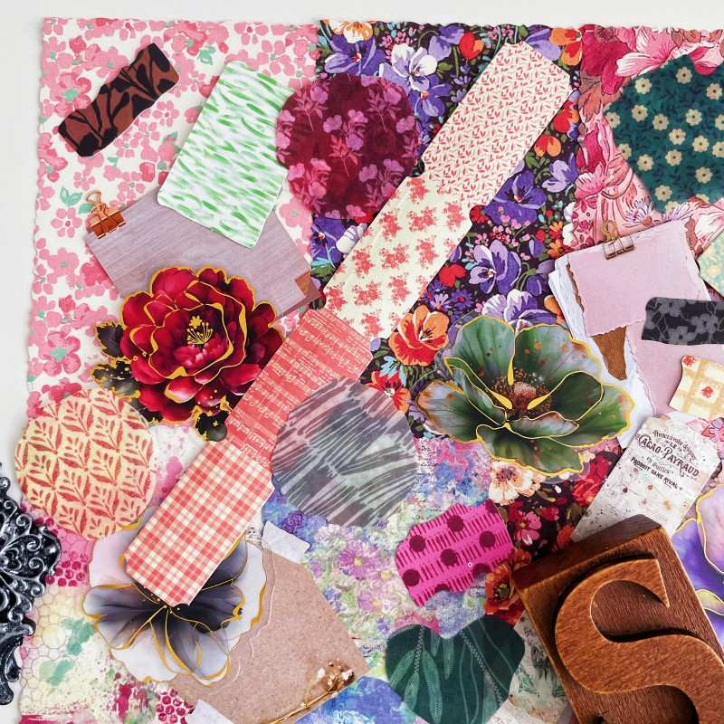 Multi Petal Ephemera Mystery Kit 70PCS
