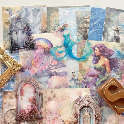 Mermaid Tale Ephemera Mystery Kit 65PCS